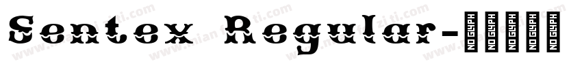 Sentex Regular字体转换